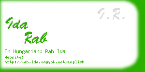ida rab business card